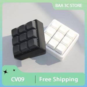 CV09 사용자 정의 DIY 9Key 미니 키보드 QMK 펌웨어 레이아웃 Prog Rammable VIA 키 핫 플러그 키트 RGB