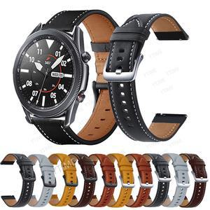 갤럭시 시계 3 용 시계 밴드 가죽 45mm 41mm 42mm 46mm 스트랩 스마트 팔찌 팔찌 20mm 22mm 기어 S3 시계 스트랩
