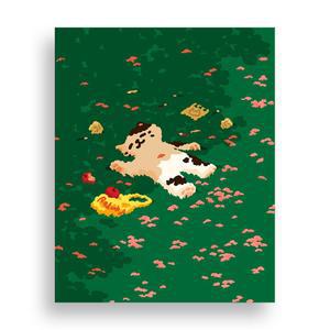 위메이크 페인팅 DIY 명화그리기 초록빛 낮잠 40x50