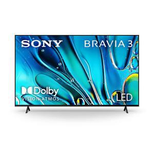 소니 55인치 4K 울트라 HD 브라비아 3 LED 스마트 TV, 구글 평면, 돌비 비전 HDR, PS5 기능, 2024년형 모델(K-55S30)