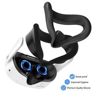 Meta Quest 3S용 VR 실리콘 페이스 패드 커버 악세서리 Oculus 쿠션 마스크
