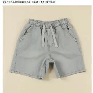 [롯데백화점]지프 스트라이프 데님 밴딩 반바지  KN2DPU852