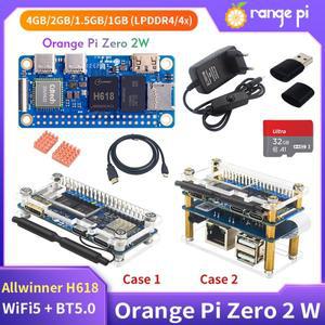 오렌지 파이 제로 쿼드 코어 Cortex-A53 미니 PC Wi-Fi5 + BT5.0 지지대 BLE 2 W 1GB Allwinner H618