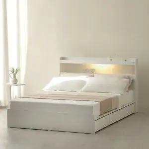 동서가구 에디프 LED조명 수납 Q침대＋9존독립매트 DF926694