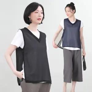 [애비뉴투지] 브이넥 뱃살커버 조끼(국내산)