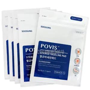 수성 포비스 멸균 바세린패드 거즈 10X10cm 3매x5개