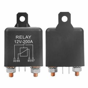 4핀 200A 12V 듀얼 배터리 아이솔레이터 릴레이 시작 켜기 또는 원격 제어 분리 스위치