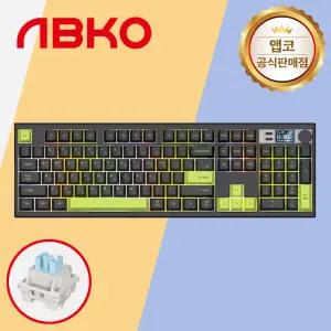 앱코 AS104 무선키보드 네온블랙 저소음 딥사운드축
