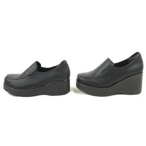 순이의수제화 국산 소가죽 발편한 키높이 통굽 여성 로퍼 근무 단화 여자 구두 5cm 7cm
