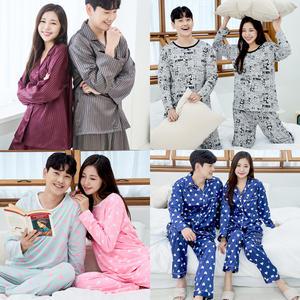 [이라인] 커플 여성 남성 아동 키즈 주니어 긴팔 상하세트 수면잠옷 수면바지 실내복 원피스 파자마 내의 인조밍크