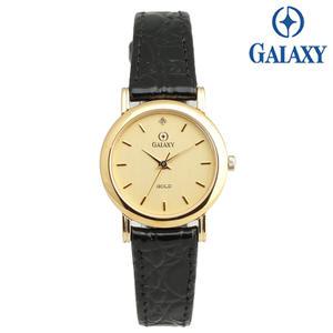 갤럭시 18K 베젤 골드 여성 손목시계 KT3408FG