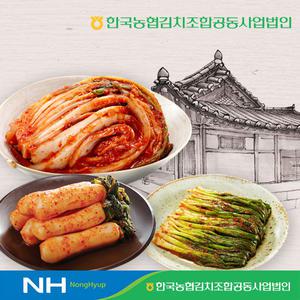 한국농협김치 청산 포기김치3kg+총각김치3kg+파김치1kg