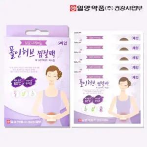 [체험특가]일양약품 폴인허브 온열 복부 배 찜질팩 핫팩 5매입