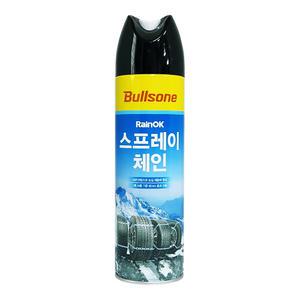 불스원 레인OK 스프레이체인 500ml 1개 겨울철 타이어 미끄럼방지 눈길주의