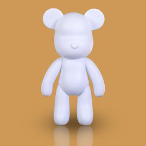 33cm 대형 무지 베어브릭 만들기 diy 색칠하기 미술교구 푸어링 플루이드아트