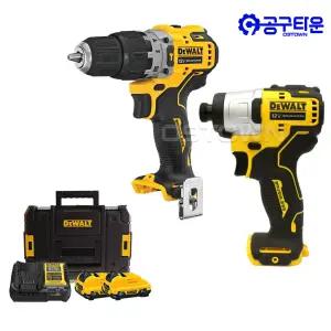 디월트 DCZ2111D2T 충전 콤보세트 12V 2.0Ah 2팩 임팩 드라이버 함마 드라이버드릴 DCF801 DCD706