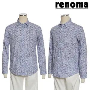 [롯데백화점]레노마 S/S 고급스러운 패턴 긴팔 남방 슬림핏셔츠 블루컬러 ROIMBC07A EK3653