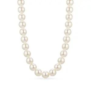 14k 클래식 스와진주 비드 목걸이(8mm)_붕어장식