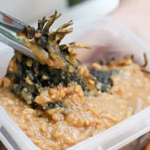 전라도 된장깻잎장아찌 삭힌깻잎 국산재료 500g 순창 동백
