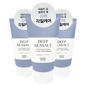 해피바스 퍼펙트 딥 씨솔트 클렌징폼 폼클렌징 150ml 3개