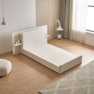 [정상가 790,000원] 세런 패브릭 LED 호텔 수납침대 SS 프레임 (매트 별도)