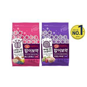 [하림펫푸드]밥이보약 고양이 사료 4kg(헤어볼 2kg+스트레스 2kg+하루양갱 헤어볼 56g