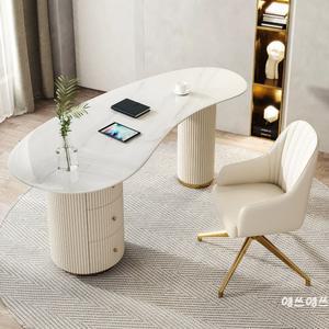 식탁상판 접이식 원목테이블 타원형 템바보드 미드센추리 편수책상 미드센추리책상 세라믹