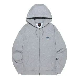 LEE 스몰 트위치 로고 후드 집업 그레이 LE2501HZ01GR 281681