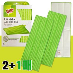 [기타]3M 이지 극세사 막대걸레 (리필 2+1매) 패드 찍찍이