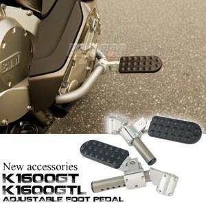 BMW 호환 K1600GTL K GT바이크 오토바이 조절 식 접이식 발판 페달 키트 네비게이션 브래킷