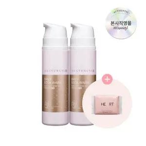 [질경이] 홈쇼핑 부문 1위 여성청결제 데일리 에코아 워시 골드폼 150g x2개+마음 생리대 중형(4개입)
