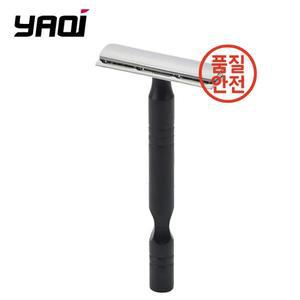 휴대용 Yaqi Mens 크롬 블랙 컬러 경량 단순 블레이드 Excalibur 가장자리 남성용 면도 안전 휴대용 여행용