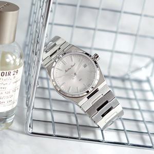 Mathey tissot Zeus 스위스시계 남자 정장 메탈 시계 화이트