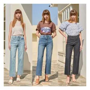 INDIGO LAP 인디고랩 25년신상품 얇고 가벼운 여성 슬림와이드핏 스판데님 3종 중 택1