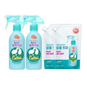 온더바디 코튼풋 발을씻자 풋샴푸 자몽 385ml 2개 + 리필 500ml 2개