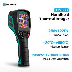 열감지 카메라 열화상 누수탐지 적외선 Mileseey TR256B TR256E IR 256x192 해상도 7 팔레트 2MP 시각 조명