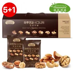 [하루견과][5+1] 순수견과7종 시그니처 오리지널 30입 견과세트