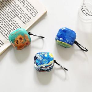 Galaxy Buds FE 2023/Pro/Live /2 케이스(키체인 소프트 커버 포함) 삼성 케이스 버드 태양 꽃 커버용 유화