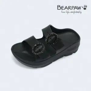 BEARPAW 여성 GEM 경량 키높이 큐빅 쿠션 슬리퍼 K2981001RB-W-EGR 465840
