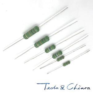 소형 금속 산화막 저항기 22K 30K 51K R ohm 1W 3x9mm 100 개 컬러링