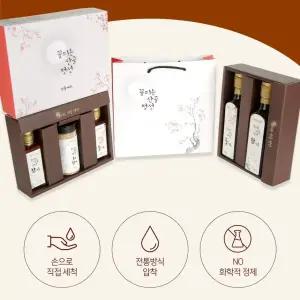 강원도 정선산 참기름 250ml 들기름 250ml 세트