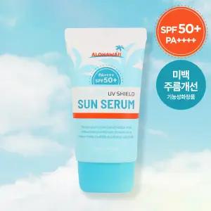 알로하와이 UV쉴드 에어핏 선세럼 60ml SPF50+ PA++++ /백탁없는 수분 썬크림 선블록 자외선차단제