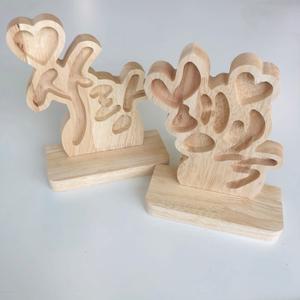[교림공방]행복 사랑(받침포함) 나무틀 모스틀 원목틀 액자 스칸디아모스 모스프레임(고무나무)