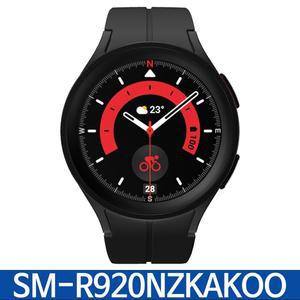 [삼성] SM-R920NZKAKOO 갤럭시 워치 5 프로 블루투스 45mm 블랙 티타늄 / KN