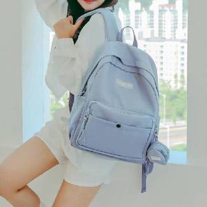 하늘색백팩 디자인 남여공용 캐주얼 백팩 가방 학생백