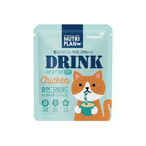 뉴트리플랜 드링크 수분충전 고양이음료 닭고기맛 40ml