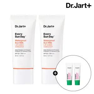 닥터자르트 에브리 선 데이 워터프루프 선 밀크 30ml 2개 (+시카페어 젤 크림 7mlx2)