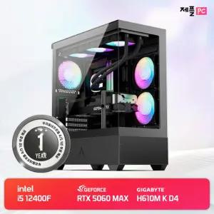 인텔 코어i5-12세대 12400F H610M K D4 RTX 5060 WINDFORCE MAX OC D7 8GB 게이밍익스프레션 G37