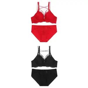 [롯데백화점]섹시쿠키 레드,블랙 X스트링 포인트 브라 햄라인팬티 세트2종 택1 SCWBZ601WBZ605WPZ601