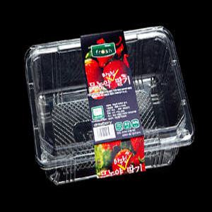 과일포장 딸기 방울 토마토 포장 투명 플라스틱 용기 750g 10개 TB 301-7